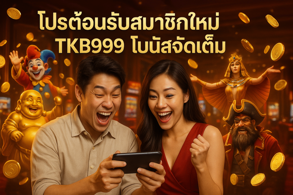 โปรต้อนรับสมาชิกใหม่ TKB999 โบนัสจัดเต็ม