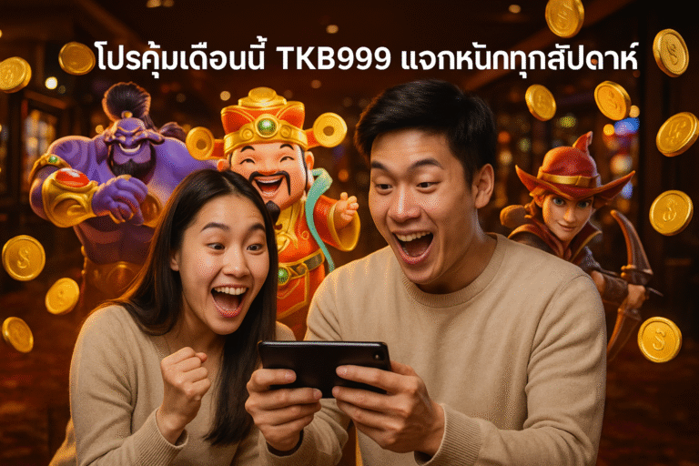 โปรคุ้มเดือนนี้ TKB999 แจกหนักทุกสัปดาห์